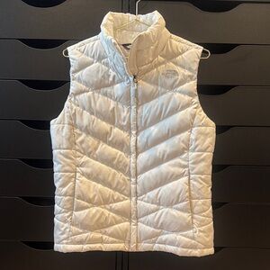 The North Face Women's White Quilted Puffer Vest M